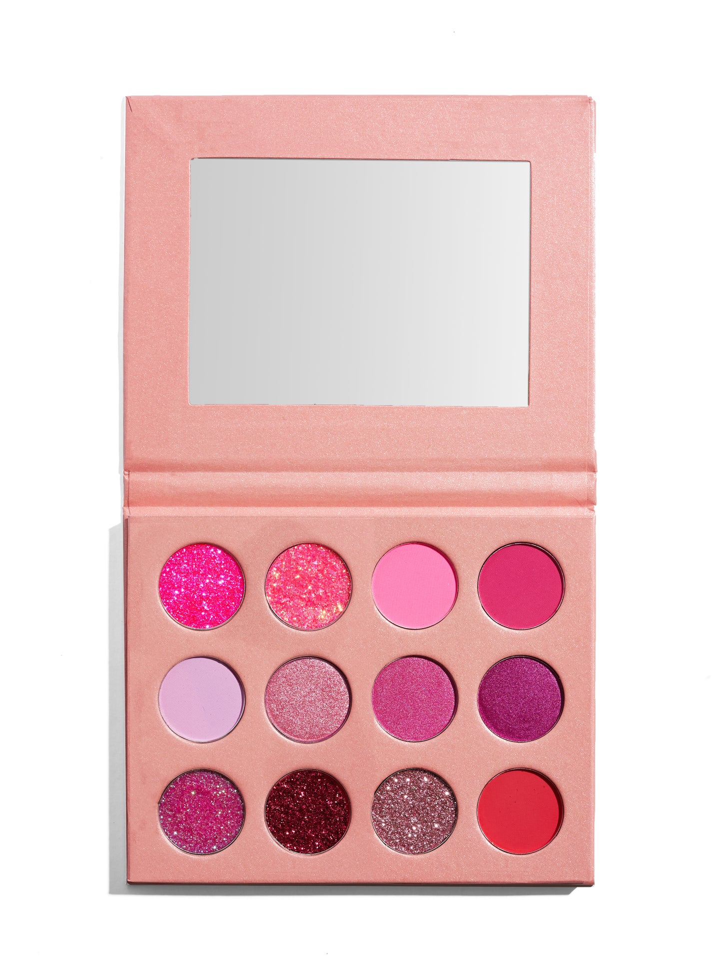 Pink themed 12 color eyeshadow palette